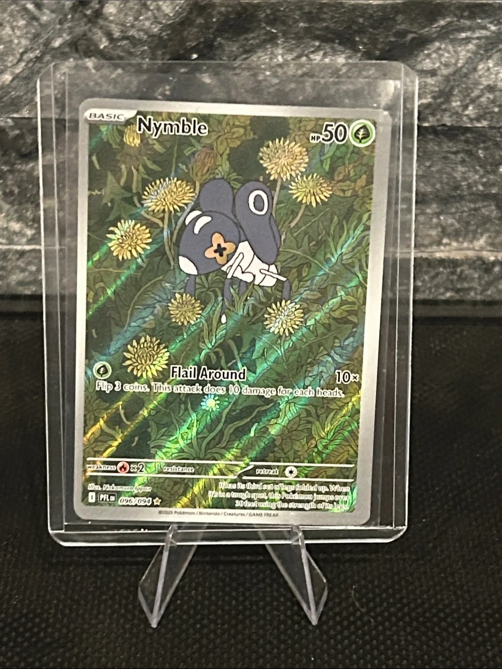 Pokemon Nymble 096/094 Illustration Rare Holo from Phantasmal Flames 🔥 Set M/NM